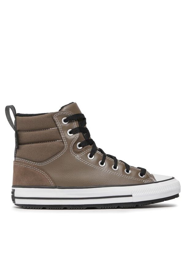 Converse Trampki Chuck Taylor All Star Berkshire Boot A04476C Beżowy. Kolor: beżowy. Materiał: skóra