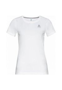 Koszulka tech. damska Odlo T-shirt crew neck s/s F-DRY. Kolor: biały. Sport: turystyka piesza #1