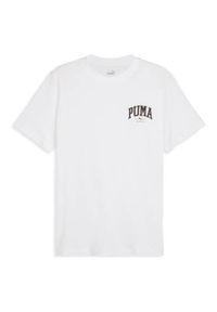 Koszulka sportowa męska Puma Squad Tee. Kolor: biały. Materiał: bawełna. Długość rękawa: krótki rękaw. Długość: krótkie. Sport: joga i pilates #1