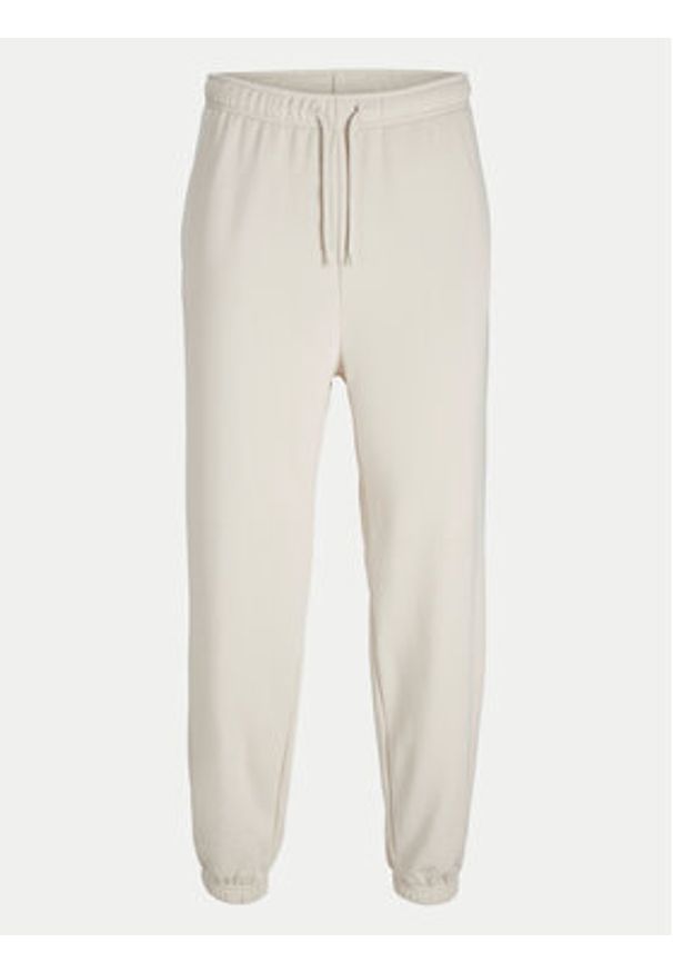 Jack & Jones Spodnie dresowe Morgan 12257964 Beżowy Regular Fit. Kolor: beżowy. Materiał: syntetyk