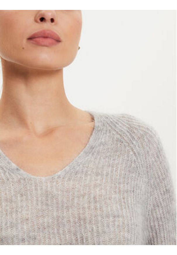 Max Mara Leisure Sweter Fresis 2426366118 Szary Relaxed Fit. Kolor: szary. Materiał: syntetyk