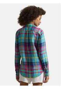 Polo Ralph Lauren Koszula 211973264502 Kolorowy Classic Fit. Typ kołnierza: polo. Materiał: len. Wzór: kolorowy #3