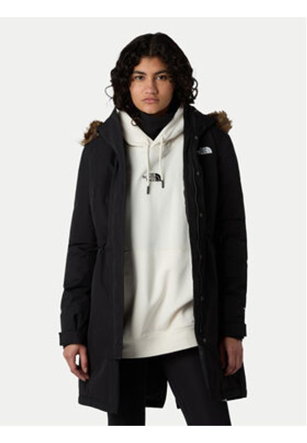 The North Face Parka Zaneck NF0A8DZN Czarny Regular Fit. Kolor: czarny. Materiał: syntetyk