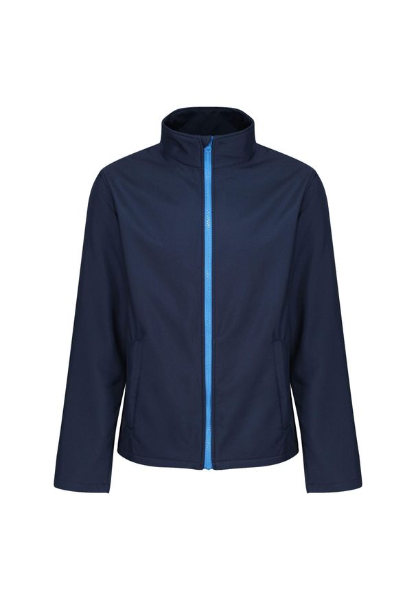 Regatta - Softshell Męski Ablaze. Kolor: niebieski. Materiał: softshell. Sport: turystyka piesza