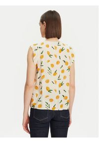 Pieces Bluzka Nya 17147804 Écru Regular Fit. Materiał: wiskoza #3