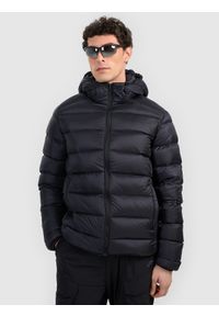 4f - 4F Kurtka puchowa trekkingowa z wypełnieniem naturalnym męska - czarna XL. Kolor: czarny. Materiał: puch. Technologia: Primaloft. Sport: turystyka piesza, wspinaczka #1