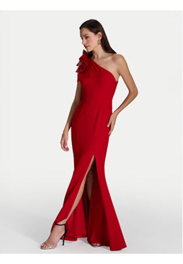 Swing Sukienka wieczorowa 5AI00600 Czerwony Slim Fit. Kolor: czerwony. Materiał: syntetyk. Styl: wizytowy