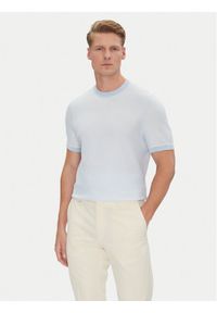 BOSS T-Shirt Jianfranco 50537642 Błękitny Regular Fit. Kolor: niebieski. Materiał: bawełna #1