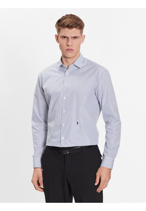Seidensticker Koszula 01.140530 Niebieski Slim Fit. Kolor: niebieski. Materiał: bawełna
