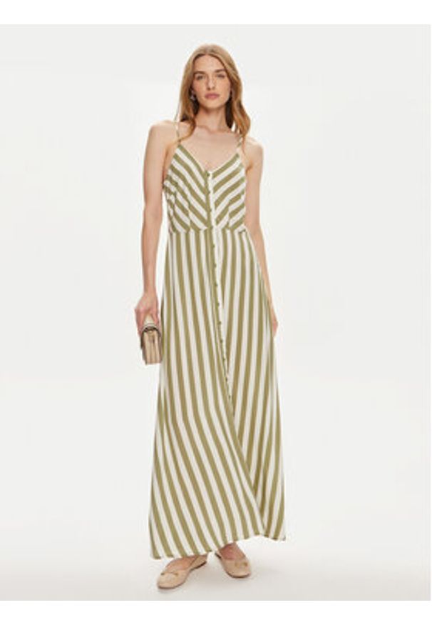 YAS Sukienka letnia Savanna 26035342 Zielony Regular Fit. Kolor: zielony. Materiał: wiskoza. Sezon: lato