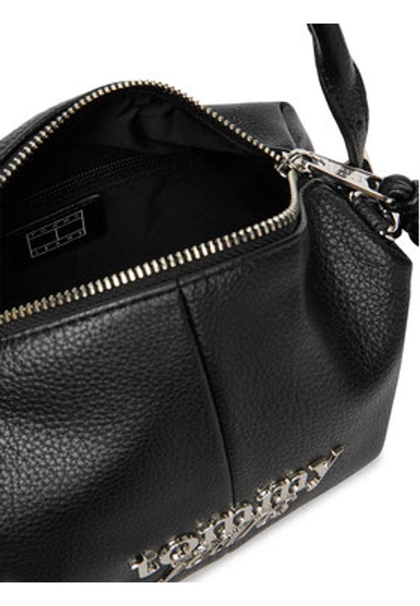 Tommy Jeans Torebka Tjw Bold Camera Bag AW0AW18470 Czarny. Kolor: czarny. Materiał: skórzane