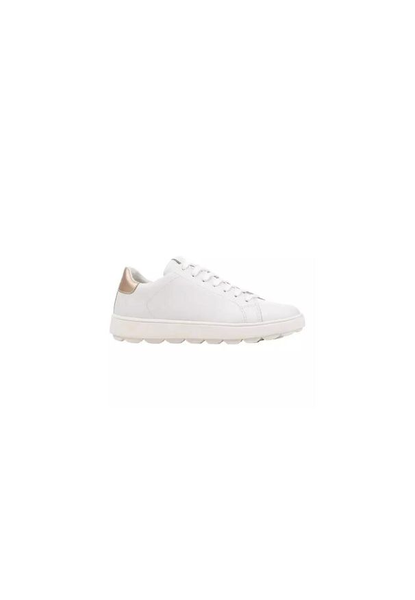 Buty do chodzenia damskie Geox Spherica. Kolor: żółty, biały, wielokolorowy. Materiał: skóra. Sport: turystyka piesza