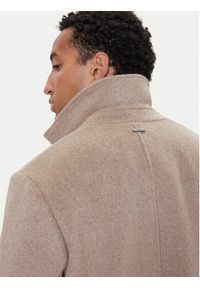 Guess Płaszcz wełniany M4BL3S WGJ82 Beżowy Slim Fit. Kolor: beżowy. Materiał: syntetyk