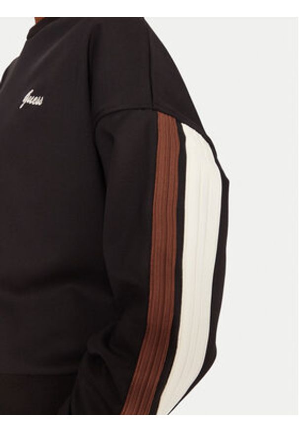 Guess Bluza V5BQ03 KCX22 Czarny Relaxed Fit. Kolor: czarny. Materiał: syntetyk