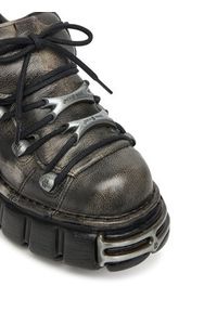 NEW ROCK Sneakersy M-120N-C69 Czarny. Kolor: czarny. Materiał: skóra #6