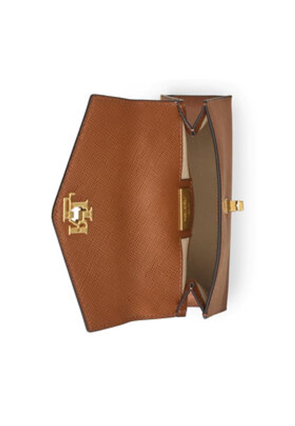 Lauren Ralph Lauren - LAUREN RALPH LAUREN Torebka 431966765007 Brązowy. Kolor: brązowy. Materiał: skórzane