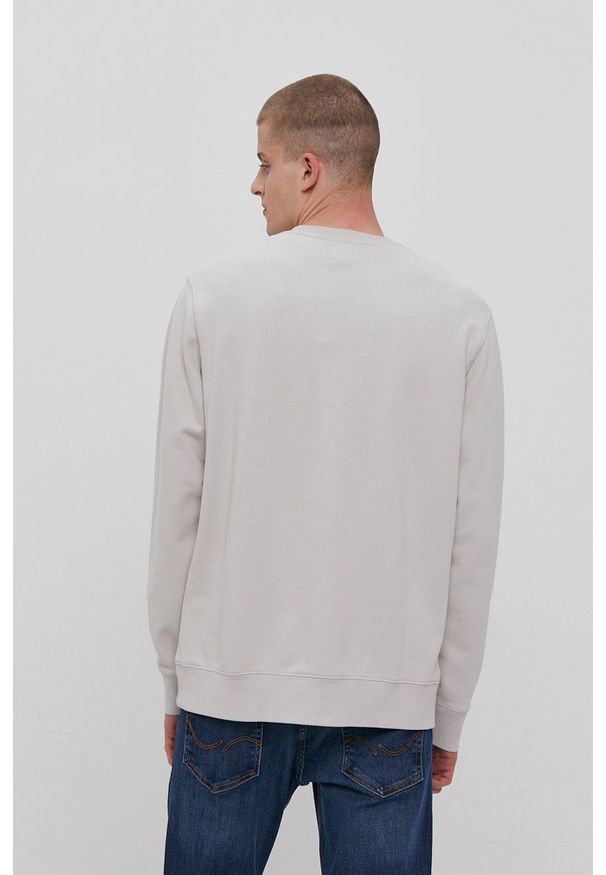 Levi's® - Levi's - Bluza bawełniana. Okazja: na spotkanie biznesowe, na co dzień. Kolor: szary. Materiał: bawełna. Wzór: gładki. Styl: casual, biznesowy