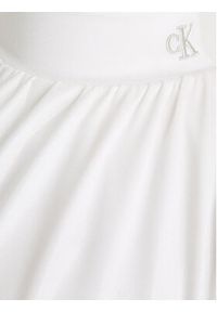 Calvin Klein Jeans Sukienka letnia Iridescent IG0IG02481 Biały Relaxed Fit. Kolor: biały. Materiał: syntetyk. Sezon: lato