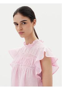 only - ONLY Bluzka Katti 15337637 Różowy Regular Fit. Kolor: różowy. Materiał: bawełna #3