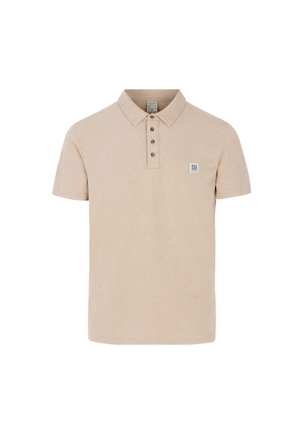 Polo Protest Nico. Typ kołnierza: polo. Kolor: wielokolorowy, beżowy, brązowy. Styl: elegancki, sportowy