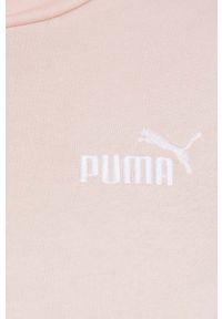 Puma bluza damska kolor różowy z kapturem z aplikacją. Typ kołnierza: kaptur. Kolor: różowy. Materiał: materiał. Długość rękawa: długi rękaw. Długość: długie. Wzór: aplikacja #5