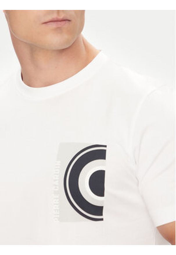 Pierre Cardin T-Shirt C5 21460.2120 Biały Regular Fit. Kolor: biały. Materiał: bawełna
