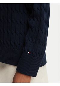 TOMMY HILFIGER - Tommy Hilfiger Kardigan WW0WW50078 Granatowy Relaxed Fit. Kolor: niebieski. Materiał: bawełna #4