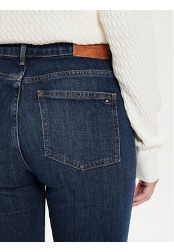TOMMY HILFIGER - Tommy Hilfiger Jeansy WW0WW42490 Granatowy Bootcut Fit. Kolor: niebieski