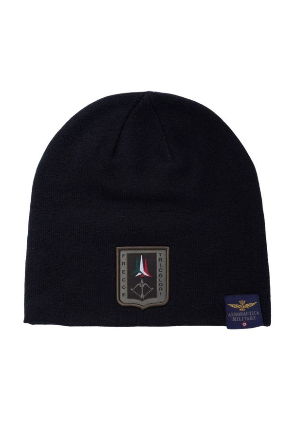 Aeronautica Militare - AERONAUTICA MILITARE Granatowa czapka męska Frecce Tricolori Toque Patch. Kolor: niebieski