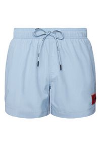 Hugo - HUGO Szorty kąpielowe Dominica 50493450 Granatowy Regular Fit. Kolor: niebieski. Materiał: syntetyk #3