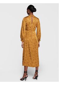Closet London Sukienka codzienna D8505 Brązowy Regular Fit. Okazja: na co dzień. Kolor: brązowy. Materiał: wiskoza. Typ sukienki: proste. Styl: casual #2