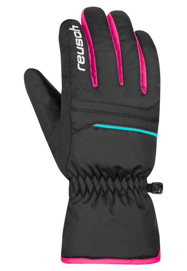 Dziecięce rękawice narciarskie Reusch Alan. Kolor: różowy, wielokolorowy, czarny. Wzór: kolorowy. Sport: narciarstwo