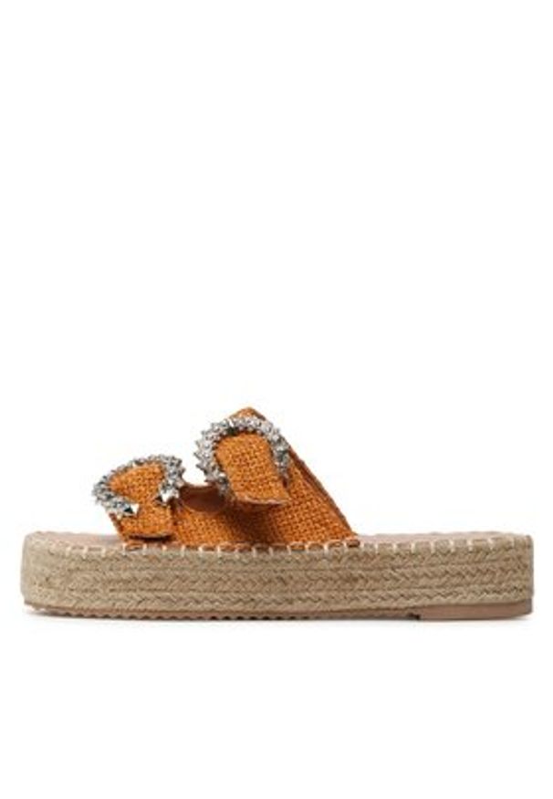 DeeZee Espadryle JSZ5874-6 Brązowy. Kolor: brązowy. Materiał: materiał