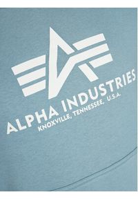 Alpha Industries Bluza Basic 178312 Niebieski Regular Fit. Kolor: niebieski. Materiał: bawełna