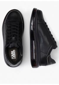 Karl Lagerfeld - Sneakersy męskie czarne KARL LAGERFELD KAPRI KUSHION LO LACE LTHR. Kolor: czarny #3