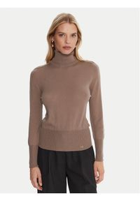 Luisa Spagnoli Golf Manos 100106 Czarny Slim Fit. Typ kołnierza: golf. Kolor: czarny. Materiał: wełna #1