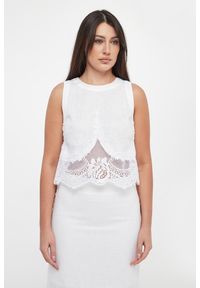 Twinset Milano - Top damski lniany TWINSET. Materiał: len #2