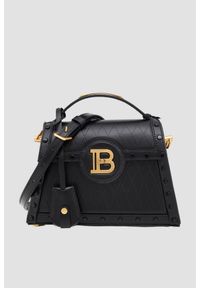 Balmain - BALMAIN Czarna torebka B-buzz Dynasty-cuir. Kolor: czarny. Materiał: skórzane. Styl: elegancki. Rodzaj torebki: na ramię #1
