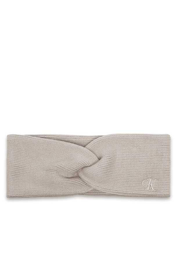 Calvin Klein Opaska materiałowa Fine LV04F8019G Beżowy. Kolor: beżowy. Materiał: wiskoza