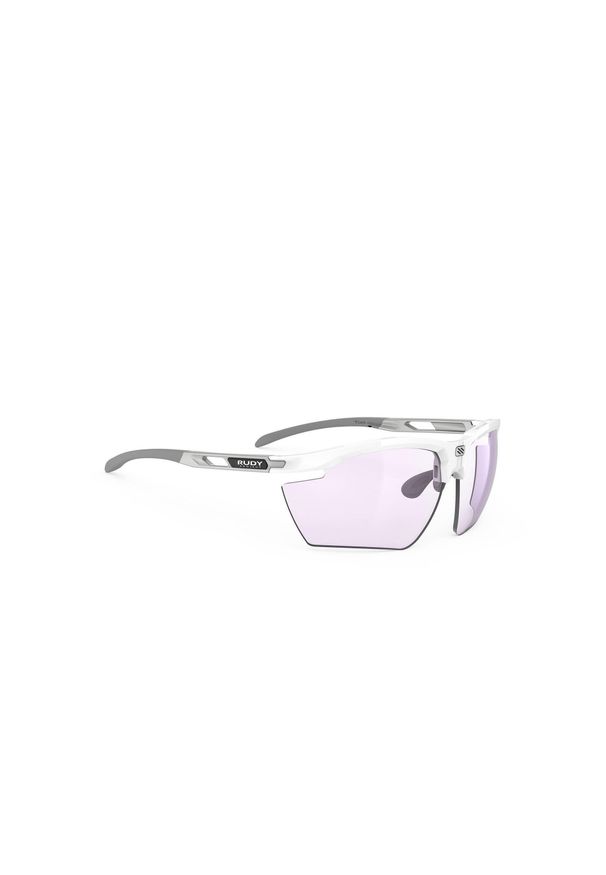 Okulary Rudy Project MAGNUS WHITE GLOSS - Impactx™ Photochromic 2 Laser Purple. Kolor: brązowy. Sport: turystyka piesza