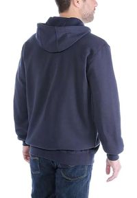 Bluza sportowa męska z kapturem Carhartt Midweight Hooded Zip Sweatshirt. Typ kołnierza: kaptur. Kolor: niebieski