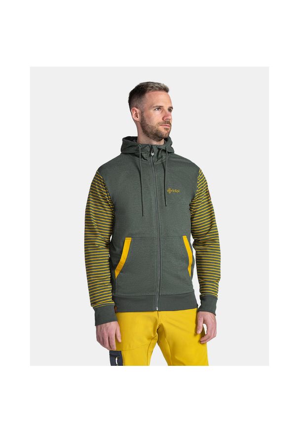 Męska bluza z kapturem Kilpi SEARA-M. Typ kołnierza: kaptur. Kolor: zielony, niebieski, wielokolorowy