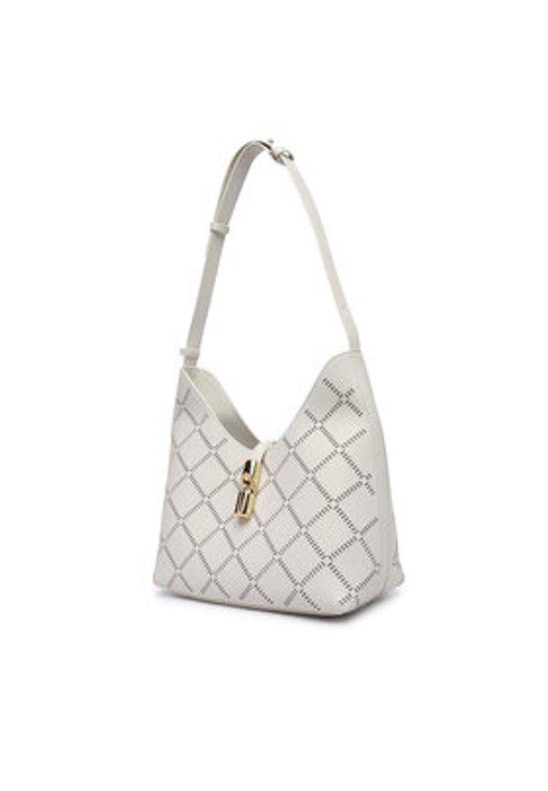Furla Torebka Goccia M WB01499 BX3947 KH 1704S Biały. Kolor: biały. Materiał: skórzane