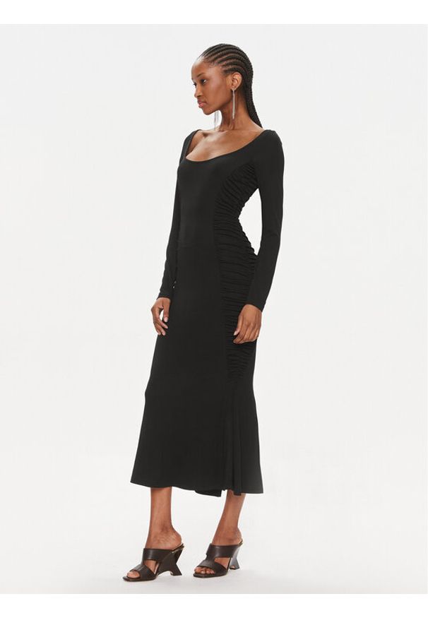 Pinko Sukienka koktajlowa Antiope 103101 A1L0 Czarny Regular Fit. Kolor: czarny. Materiał: wiskoza. Styl: wizytowy