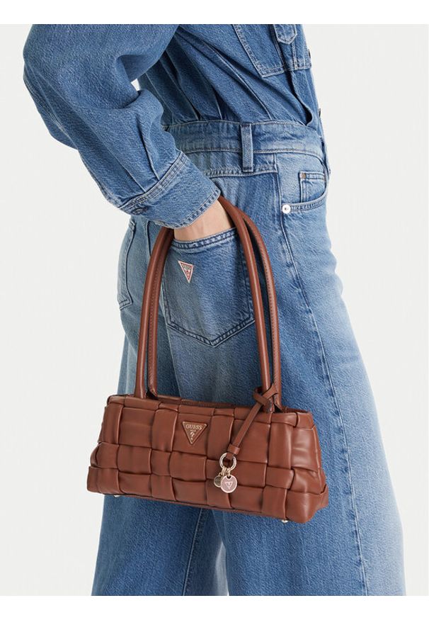 Guess Torebka HWWG80 72080 Brązowy. Kolor: brązowy. Materiał: skórzane