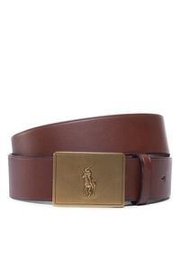 Polo Ralph Lauren Pasek Męski 36Mm Pp Plaque Belt 405691693002 Brązowy. Kolor: brązowy. Materiał: skóra #5