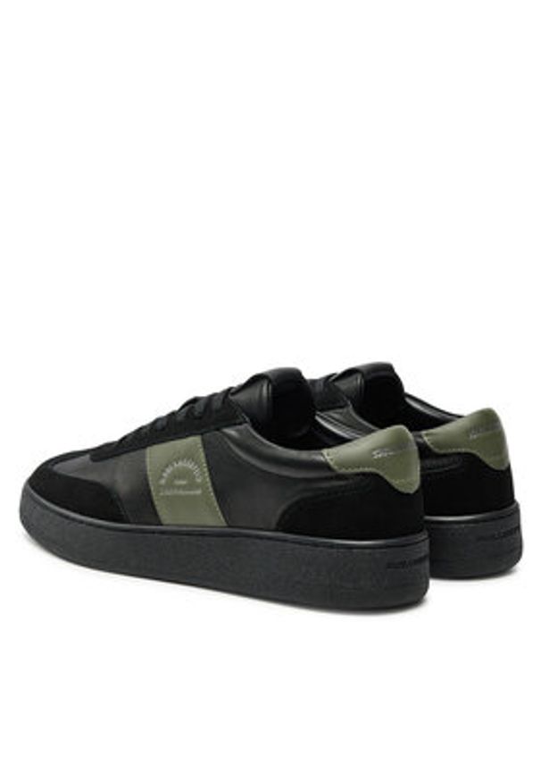 Karl Lagerfeld - KARL LAGERFELD Sneakersy KL51524 Czarny. Kolor: czarny. Materiał: skóra, zamsz