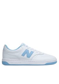 New Balance Sneakersy BB80BLU Biały. Kolor: biały. Materiał: skóra