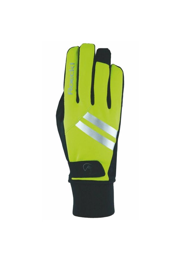 Długie rękawice Roeckl Ravensburg. Kolor: żółty. Sport: kolarstwo