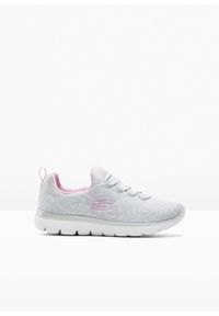 bonprix - Sneakersy Skechers z pianką memory. Kolor: szary, biały
